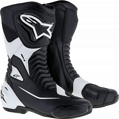 Alpinestars SMX S, Stiefel - Schwarz/Weiß - 42 EU von Alpinestars