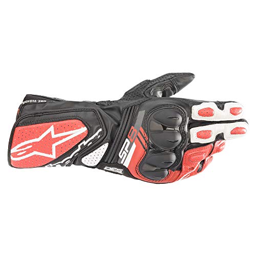 Alpinestars Gloves Sp-8 V3 Black/White/Bright Red M von Alpinestars