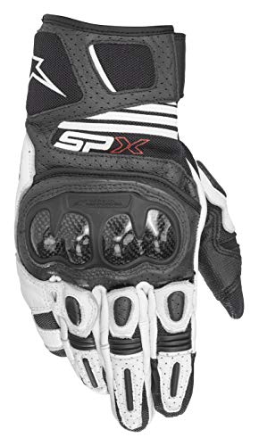 Alpinestars Motorradhandschuhe Sp X Air Carbon V2 Glove Black White, Schwarz/Weiß, L von Alpinestars