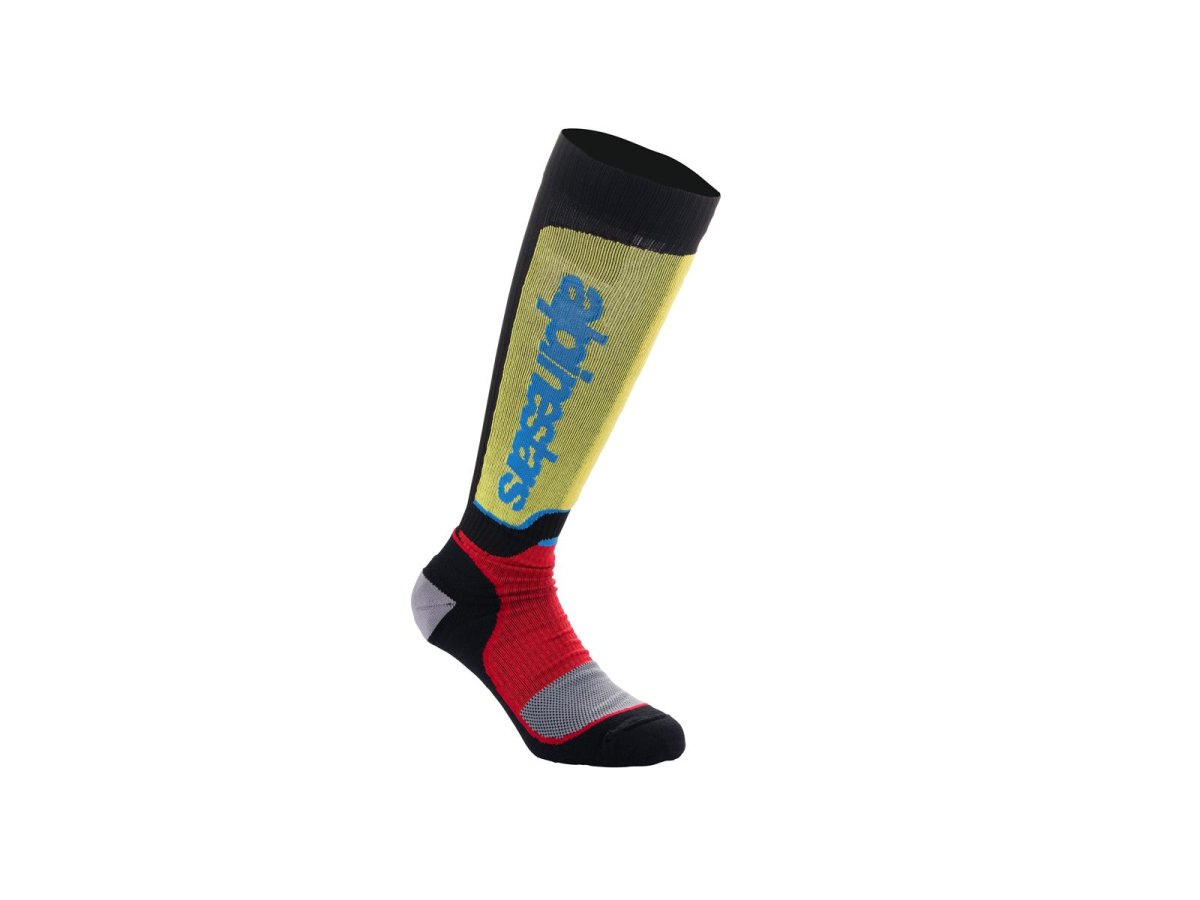 Alpinestars Socken Mx Plus Blk/Red/Bl von Alpinestars