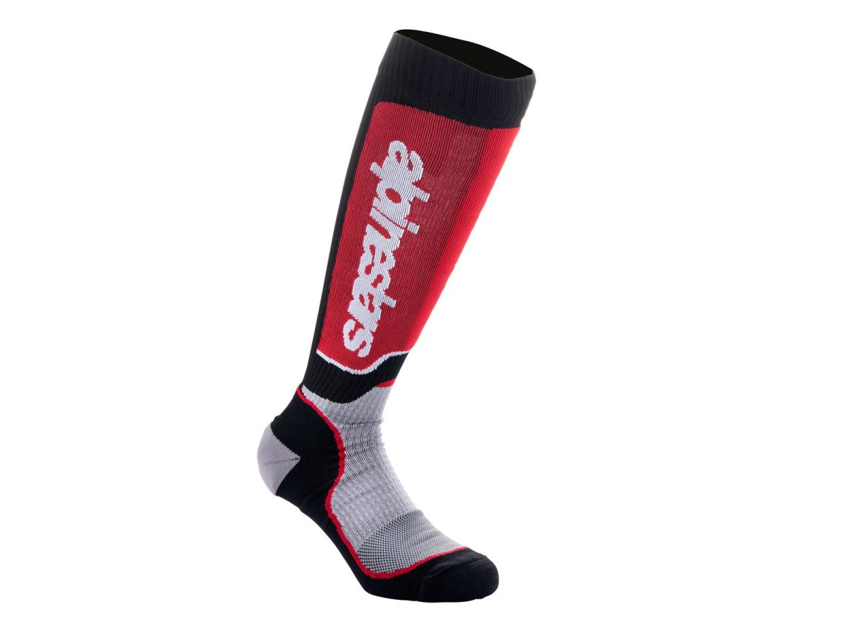 Alpinestars Socken Mx Plus Blk/Red/Gy von Alpinestars