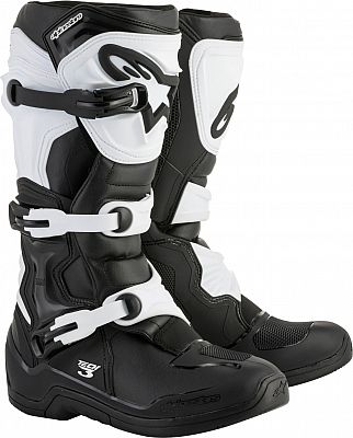 Alpinestars Tech 3 S23, Stiefel - Schwarz/Weiß - 7 US von Alpinestars