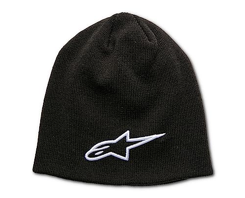 Alpinestars Unisex Ageless 3D Beanie Hat, Schwarz/Weiß, Einheitsgröße von Alpinestars