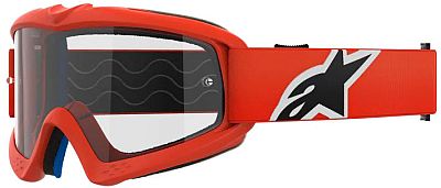 Alpinestars Vision Corp, Crossbrille Jugend - Orange/Schwarz Klar von Alpinestars