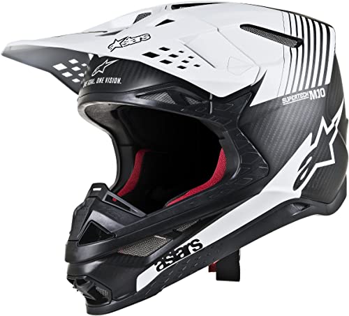 Helmet Alpinestars Supertech S-M10 Dyno Black Matte/Carbon/White XL von Alpinestars