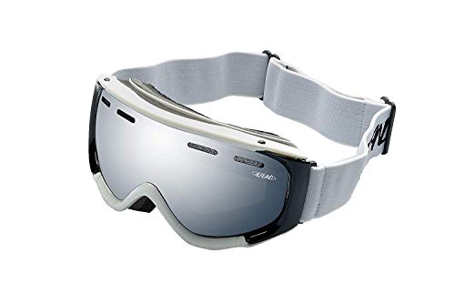 Alpland Downhill Unisex Snowboardbrille Skibrille Strong Silver Disc Scheibe von Alpland