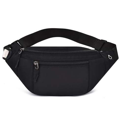 Alpseek Mode Outdoor Vielseitige wasserdichte Hüfttasche Brusttasche Bum Bag Verstellbare Gurt Gürteltasche für Radfahren Laufen Klettern Wandern Reise Urlaub für Männer und Frauen (Schwarz) von Alpseek