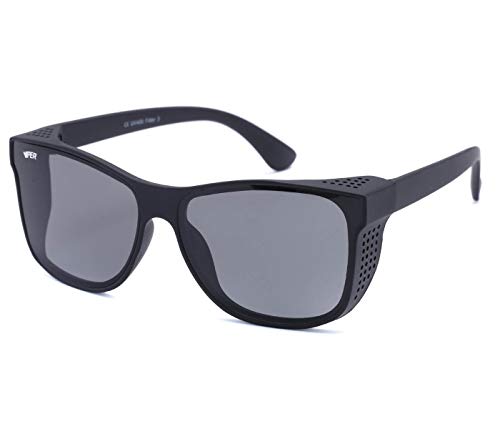Alsino Sonnenbrille Überbrille Leichte Brille mit UV 400 Schutz Viper Eyewear Collection in verschiedenen Modellen Herren Damen inkl. Brillenetui Unisex (schwarz) von Alsino