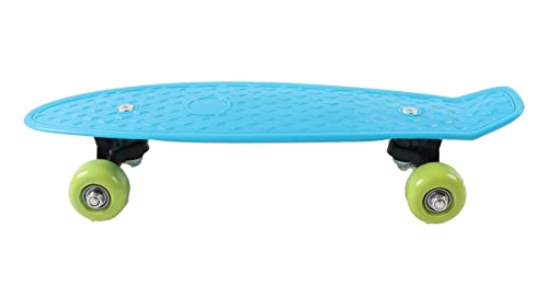Mini Skateboard, Pennyboard Mini-Cruiser für Kinder ab 3 Jahren - Maximal Gewicht 20 KG, 42 cm lang - für draußen, Farbe blau von Alsino