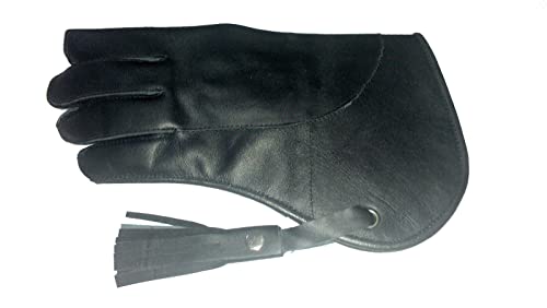 Altawash Falknerei-Handschuh, Nubukleder, doppellagig, 30,5 cm, Standardgröße, Tiefschwarz von Altawash