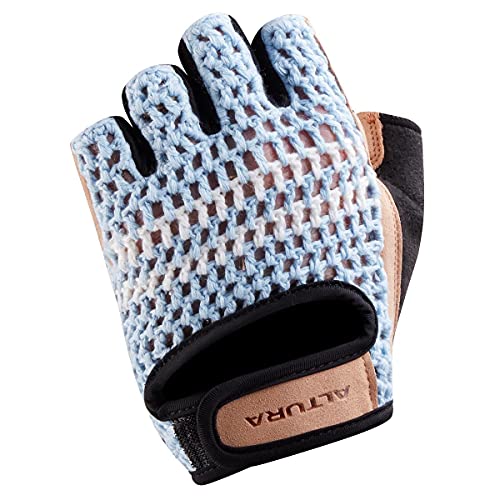 Altura Crochet Handschuhe, Blau/Braun, XS von Altura