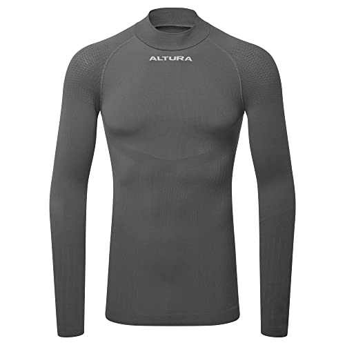 Altura Unisex Tempo Seamless Long Sleeve Thermal Cycling Baselayer - Charcoal - Large/X-Large von Altura