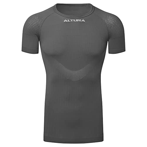 Altura Unisex Tempo Seamless Short Sleeve Thermal Cycling Baselayer - Anthrazit - X-Small/Small von Altura