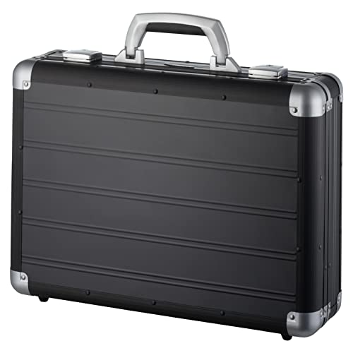 fixbag FB2045164 - Fahrrad-Attaché-Laptopkoffer mit Klickfix Kompakt Taschenschiene fürs Fahrrad, Aktenkoffer für Notebook und Tablet, Koffer aus Aluminium, ca. 33,5 x 45,5 x 13,5 cm, Schwarz von fixbag