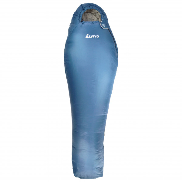 Alvivo - Arctic Extrem 200/225 - Kunstfaserschlafsack Gr 200 x 75 cm;225 x 80 cm blau/grau von Alvivo