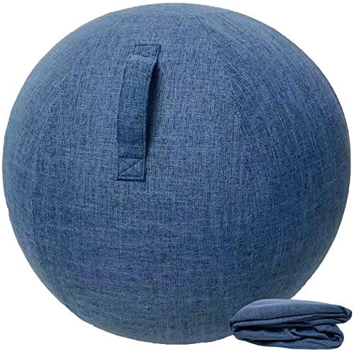 Alywen Schutzhülle Ball Gym Bezug für Übungsball, Swiss Ball Büro, schmutzabweisend, langlebig, rutschfest, für Ball (75 cm, Marineblau) von Alywen