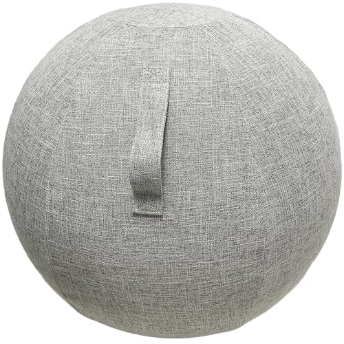 Schutzhülle für Ball, Fitnessstudio, Bezug für Gymnastikball, Swiss Ball, Büro, schmutzabweisend, langlebig, rutschfest, für Ball (75 cm, grau) von Alywen