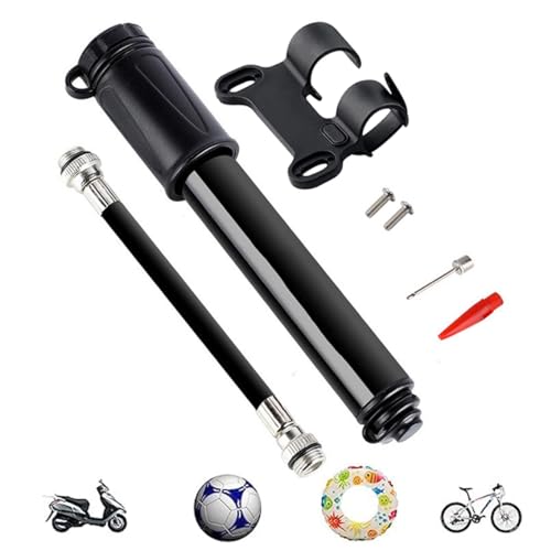 Fahrradpumpe Mini Luftpumpe Fahrrad Kleine Tragbare Handpumpe Fussballpumpe Fahrradpumpe Alle Ventile Pumpe Alle Ventile für Fahrrad Rennrad 100 PSI - Pumpe für Rennrad, Mountainbike, Basketball von Amacoam