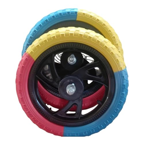Amagogo 2X 30 cm Kinderbalchenbike Räder Ersatz Ersetzen Sie Teilezubehör Leicht Feste luftlose Reifen Nylon Hub, Style B von Amagogo