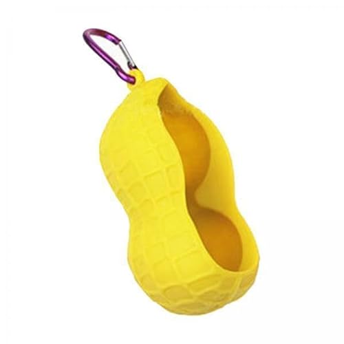 Amagogo 5X Golfballtasche mit Schnallenhaken für 2 Bälle Einfache Befestigung An Der Tasche Doppelte Löcher Golfballabdeckung Tragbarer Ballträger für Den von Amagogo