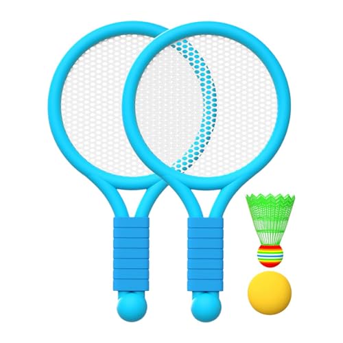 Amagogo Badminton-Tennisset für Kinder, Tennisschläger, für Kinder, Eltern und Kinder, interaktives Spielzeug-Tennisschlägerset für Jungen, Blau von Amagogo