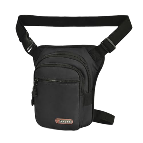 Amagogo Bag Hüfttasche Oberschenkel Gürteltasche Multifunktions-Hüfttasche Gürteltasche zum Laufen Reisen Reiten Reiten Outdoor, Schwarz von Amagogo