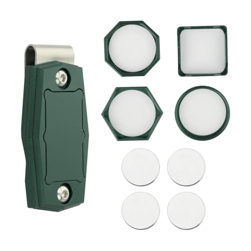 Amagogo Billardkreidehalter mit Gürtelclip, Kreideaufbewahrungsbox, praktisches Etui für Billardqueue-Kreidespitzen, Grün von Amagogo