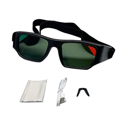 Amagogo Dribblingbrille Trainingsbrille mit Stroboskop-Brille und verstellbarem Gummiband Schwarz Specs Visions Trainingsbrille für Fußball-Teenager von Amagogo
