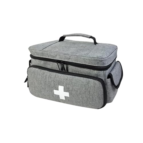 Amagogo Erste-Hilfe-Tasche, Reise-Notfall-Organizer, geräumige Notfallvorräte mit stabilem Griff, Heim-Erste-Hilfe-Box für Auto und Geschäft von Amagogo