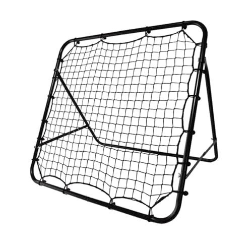 Amagogo Fußball-Rebounder-Netz, Fußball-Trainingsgerät, verbessert die Genauigkeit, stabiles Fußball-Netz für den Garten, Schwarz, 1 Meter von Amagogo