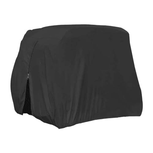 Amagogo Golfwagen-Abdeckung, wasserdicht, staubdicht, mit Reißverschluss, sonnendichtes Zubehör, Ersatz-Regenschutz für Sportreisen, S 242cmx122cmx168cm von Amagogo
