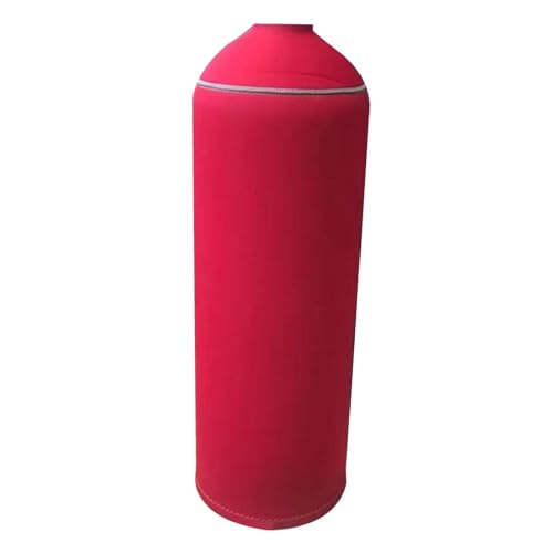 Amagogo Neopren-Abdeckung für Tauchflaschen, Stretch, rutschfest, professionelle, einfarbige Abdeckung für Tauchflaschen, Rot von Amagogo