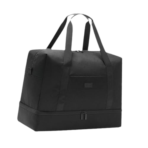Amagogo Reisetasche für die Reise, Kleidersack für Damen und Herren, Reisetasche, Gepäcktasche, faltbar, für Business, Outdoor-Aktivitäten, Workout, Schwarz von Amagogo