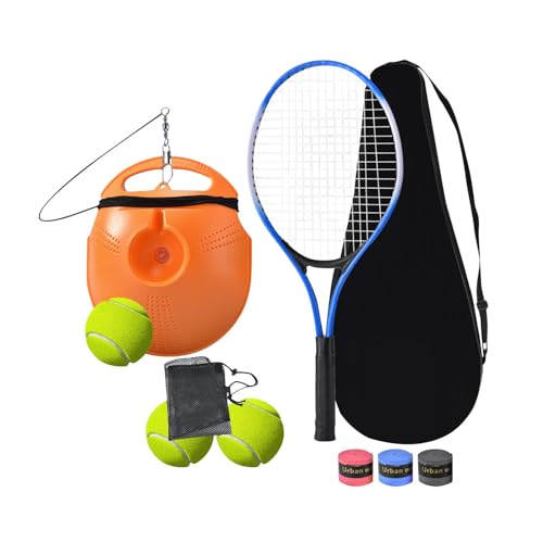 Amagogo Solo-Tennistrainer, Recover Back, Solo-Tennis-Trainingshilfe, professionelles Einzel-Tennis-Trainingsgerät für Frauen, Männer und Erwachsene, Blau von Amagogo