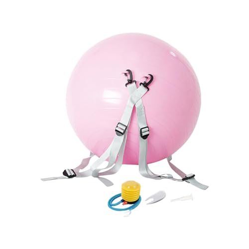 Amagogo Somersault-Hilfsball, Fitnessball, für Kinder und Erwachsene, leicht, automatische Rückkehr, rutschfest, Somersault-Hilfsball, Yoga-Ball, Rosa von Amagogo