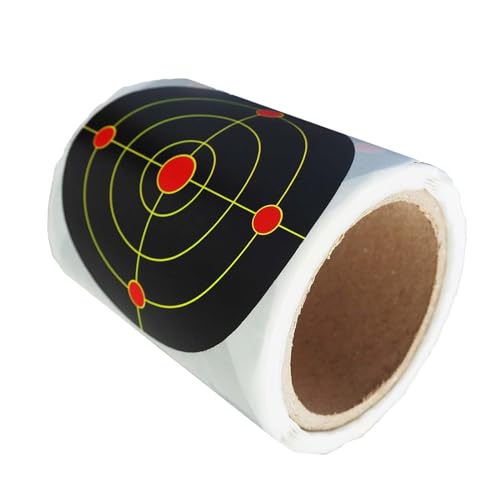 Amagogo Spritzpapier-Zielscheibe, 250 Stück/Rolle, Zubehör, reaktiver Zielscheiben-Ersatz, gut sichtbare 7,6 cm große Zielpunkte für Schießübungen von Amagogo