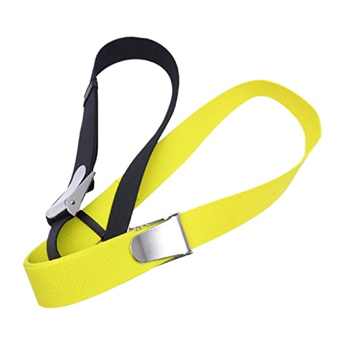 Amagogo Tauchen Gewichtsgürtelschnalle Schnorcheln Hüftgurt Ausrüstung für Gewichtheben Tauchen, Gelb 1,8 m von Amagogo