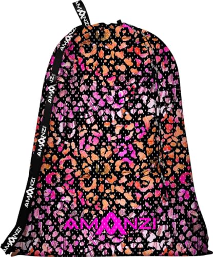 Amanzi Leopard Luxe Netztasche, mehrfarbig von Amanzi