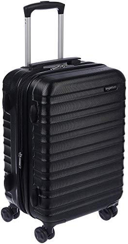 Amazon Basics Hartschalen - Koffer - 48,5 cm Handgepäckkoffer, Schwarz von Amazon Basics
