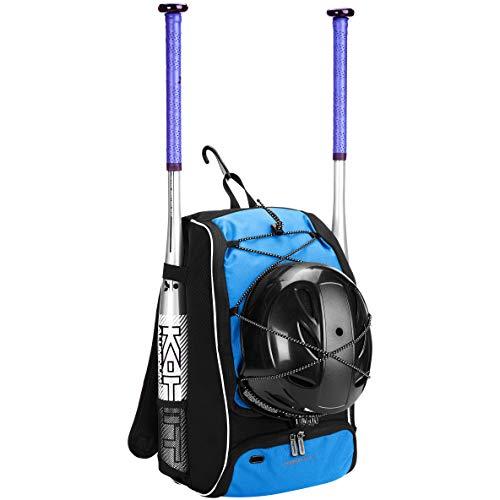 Amazon Basics - Rucksack für Baseball-Ausrüstung für Jugendliche, Marineblau von Amazon Basics