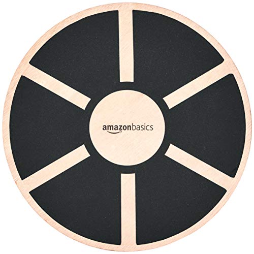 Amazon Basics Balancebrett aus Holz, Schwarz von Amazon Basics