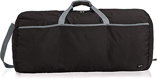 Amazon Basics - Seesack / Reisetasche, groß, 98 l, Schwarz von Amazon Basics