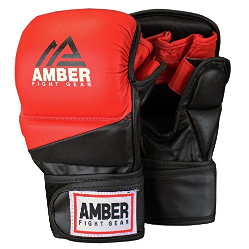 Amber Fight Gear Pro Style MMA Grappling Gloves Small von Amber Fight Gear