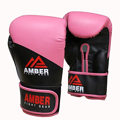 Amber Fight Gear Pro Style Training Gloves 10oz, Pink von Amber Fight Gear