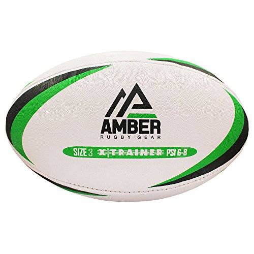 Amber Training Rugby Ball X-Trainer Size 3 Rugby Ball X-Trainer, White, Size 3, EUXTRAINER3 von Amber