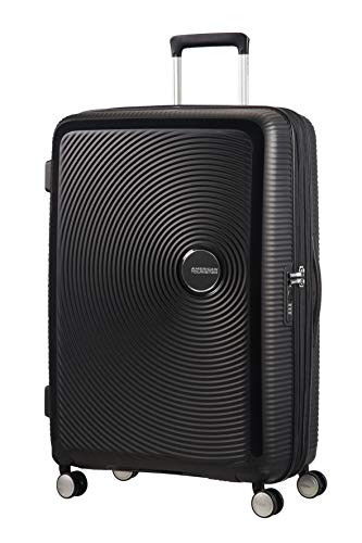 American Tourister Soundbox - Spinner L Erweiterbar Koffer, 77 cm, 110 L, Schwarz (Bass Black) von American Tourister