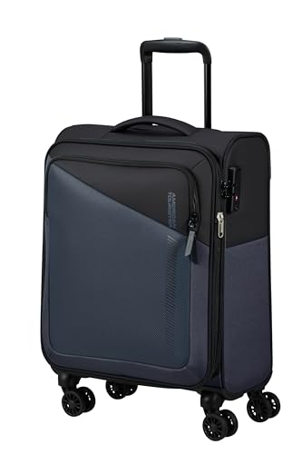 American Tourister Daring Dash - Spinner L, Erweiterbar Koffer, 77 cm, 107/117 L, Schwarz/Grau (Black/Grey) von American Tourister