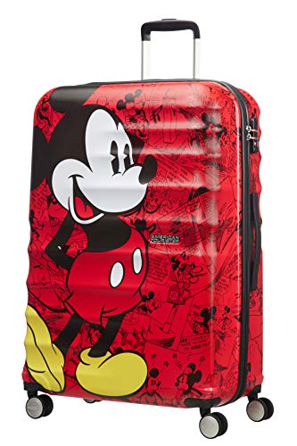 American Tourister Wavebreaker Disney - Spinner S, Kindergepäck, 55 cm, 36 L, Mehrfarbig (Mickey Comics Red) von American Tourister