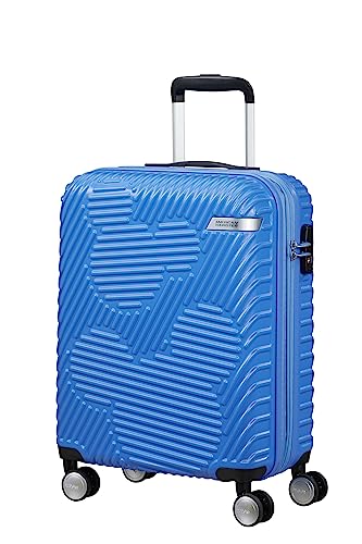 American Tourister Mickey Clouds, Spinner S, Erweiterbar Handgepäck, 55 cm, 38/45 L, Blau (Mickey Tranquil Blue) von American Tourister