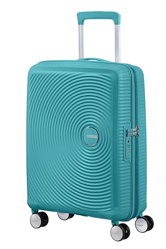 American Tourister Soundbox - Spinner S Erweiterbar Handgepäck, 55 cm, 41 L, Türkis (Turquoise Tonic) von American Tourister